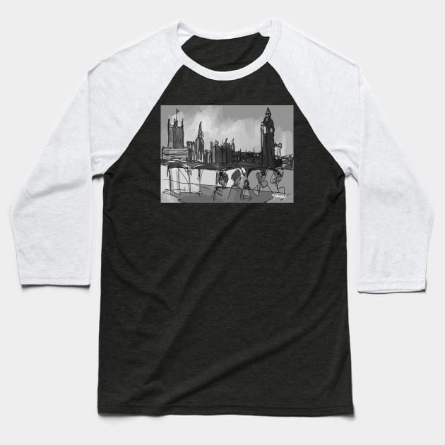 London Baseball T-Shirt by sukhpalgrewal